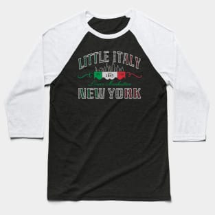 Vintage Little Italy Lower Manhattan New York Italian 1845 Classic Baseball T-Shirt